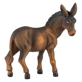 Donkey Nativity Scene Figurine [Hand-Painted, Approx. 10 x 12 cm] Decoration for Nativity Scenes, Nativity Scenes, Model Making