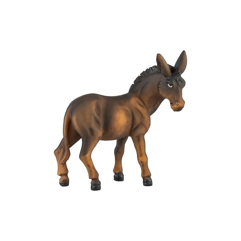 Donkey Nativity Scene Figurine [Hand-Painted, Approx. 10 x 12 cm]