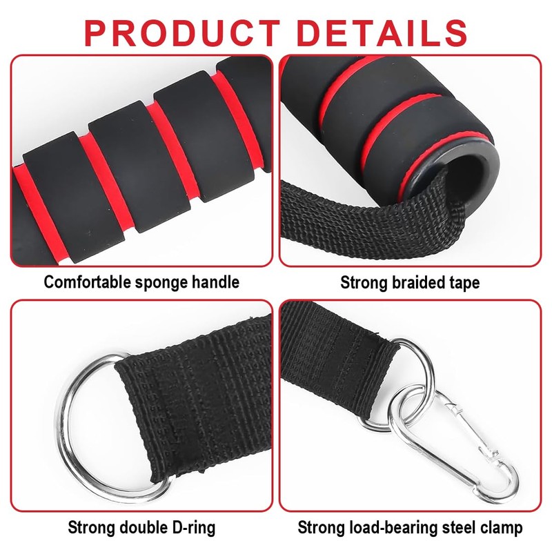 YOYEAH One-Handed Cable Pull Fitness Handles - 2 x Pulley