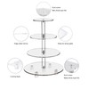 OLACHIKKO Cupcake Stand, 4-Tier Round Cupcake Holder with LED light