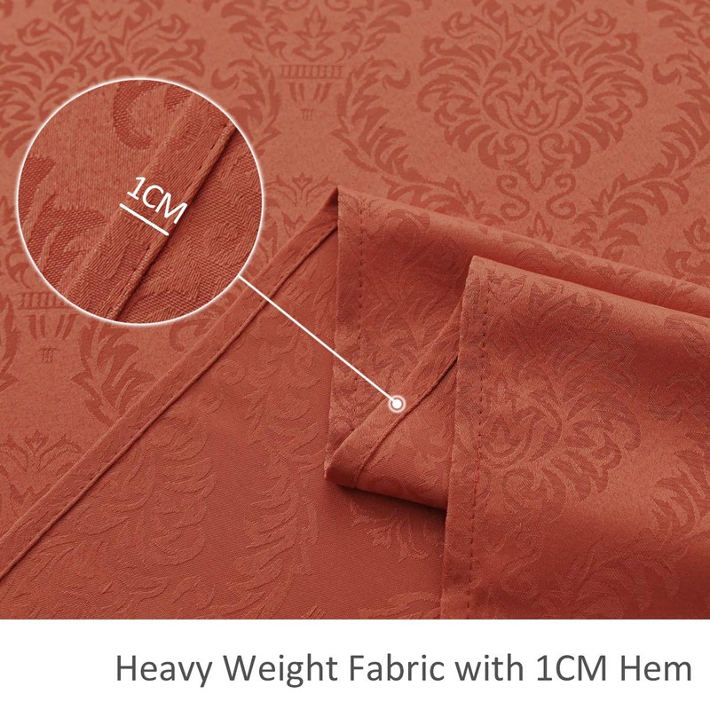 maxmill Jacquard Tablecloth Damask Design Water Resistance Antiwrinkle Heavy Weight