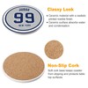Yankee Coasters for Drinks, New York Baseball Ceramic Coasters Set