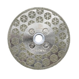 Electroplated Diamond Cutting Grinding Disc,BRSCHNITT 4 1/2 inch 115mm for Granite Marble Double Side Coated Diamond Grinding Wheel with M14 Flange