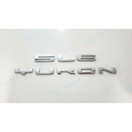 GMC 2PCS GMC 2021-2023 Yukon Yukon XL Rear Tailgate Chrome YUKON SLE Emblems Letters