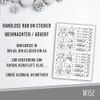 Rubon Sticker - viele weihnachtliche Motive zu Auswahl (M152)