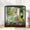 Reptile Humidifier Fogger, Bamboo Trunk Humidifier with Top Mist Outlet,