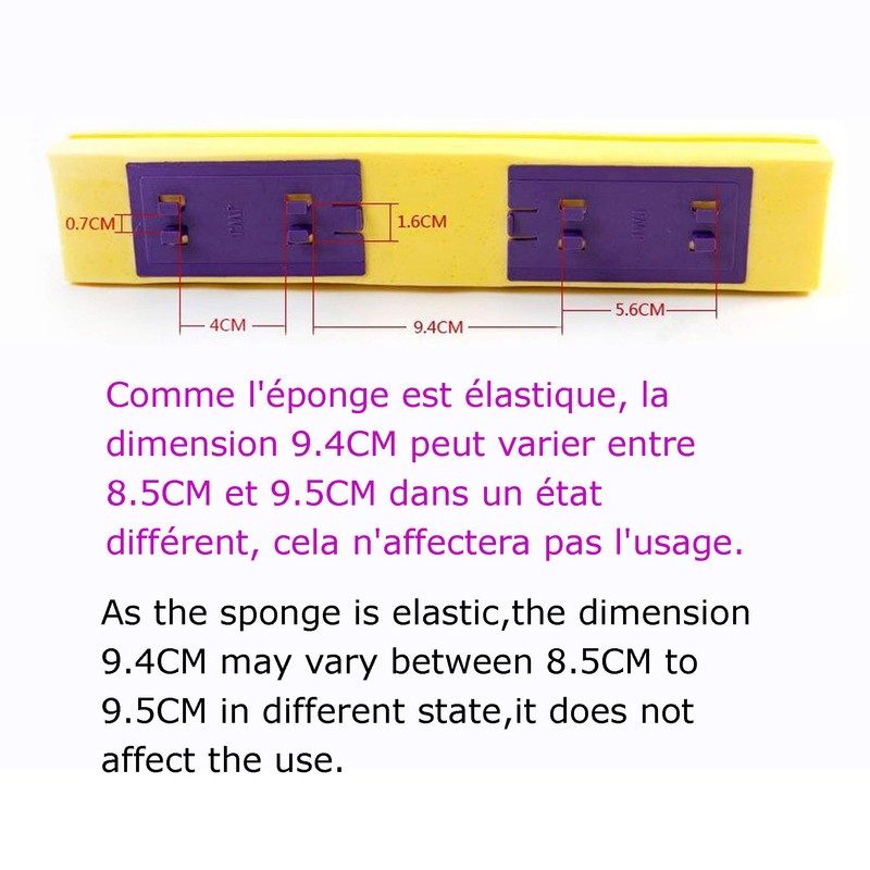 Sponge Mop Head Refills-Pack of 3,Absorbent Mop Pads Replacement (Grey)