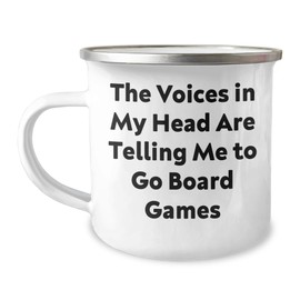 Funny Voiced Inspiration for Board Game Lovers, Camping Mug Graduation Gifts from Family