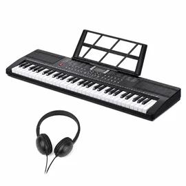 61-Key Portable Electronic Keyboard for Beginners – 200 Tones, 200 Rhythms, Headphones and Music Stand, BD-663