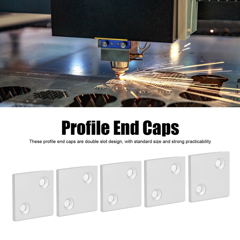 5Pcs Aluminum Profiles End Cover 8080 Double Slot Ends Caps