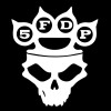 Stickershack 5 Finger Death Punch Skull Head hard rock, music,