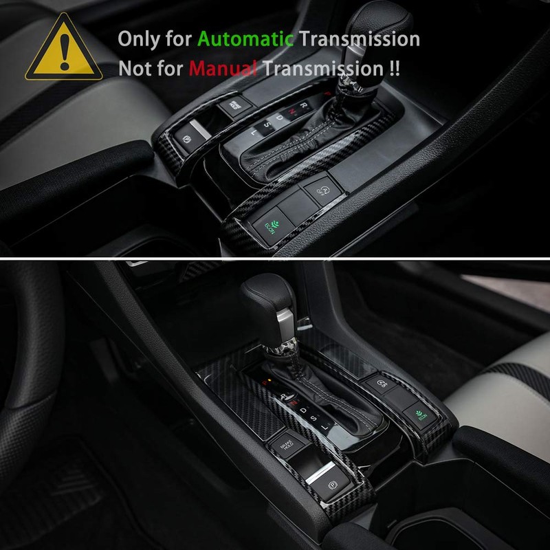 Thenice for 10th Gen Civic Gear Box Trims CVT Automatic