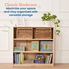 ECR4Kids Classic Bookcase, 36in, Adjustable Bookshelf, Natural