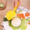 2Pcs Yellow Rice Paddle Scoop Mold for Rice Ball Making,