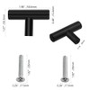 XINMEIWEN 10 Pack 2-Inch Single Hole T Bar Cupboard Pulls