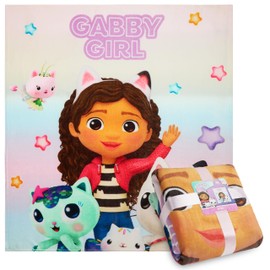 Gabby's Dollhouse Fleece Bed Blanket for Kids Super Soft Blanket Fleece Throws 150 x 130cm Warm Blankets - Gifts for Girls