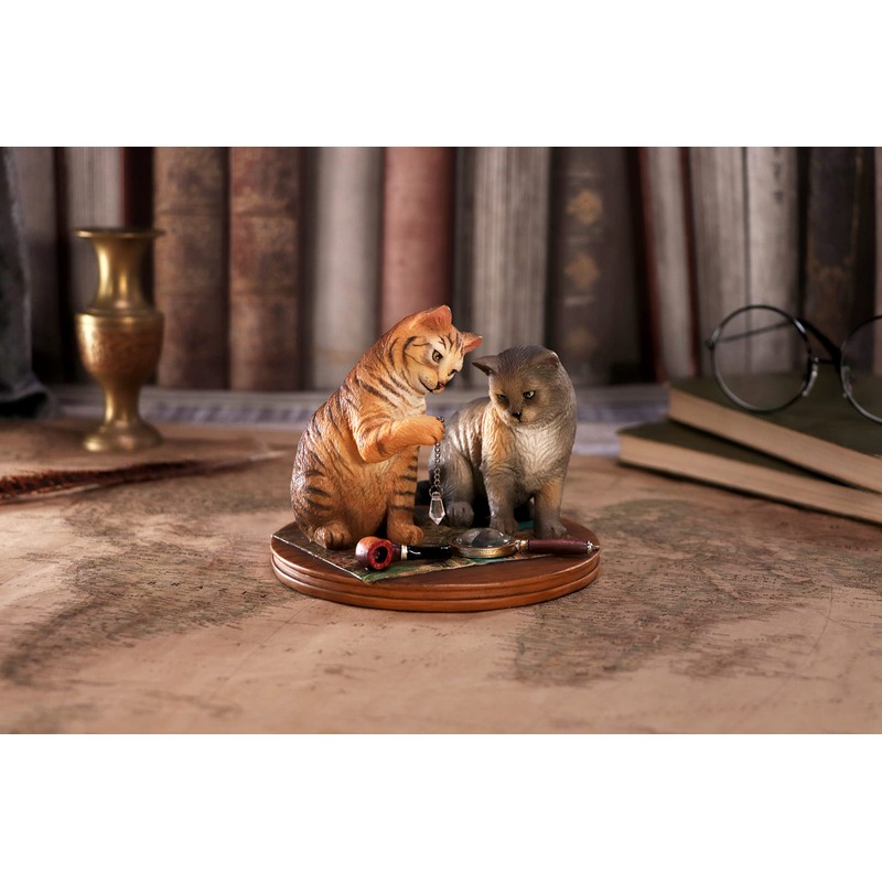 Nemesis Now Lisa Parker Purrlock Holmes, Brown, 10.5 cm