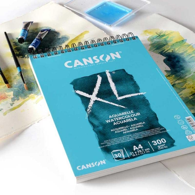 Canson XL® Watercolour Pad, blue, A4