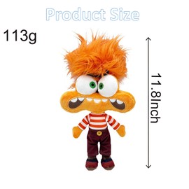 Inside Out 2 Plush, inside out 2 toys, Stuffed Anime Anxiety Plush toy for Kids, Inside Out 2 Plushies, Anxiety Embarrassment Ennui Plushies Toy for Movie Fans (Anxiety)