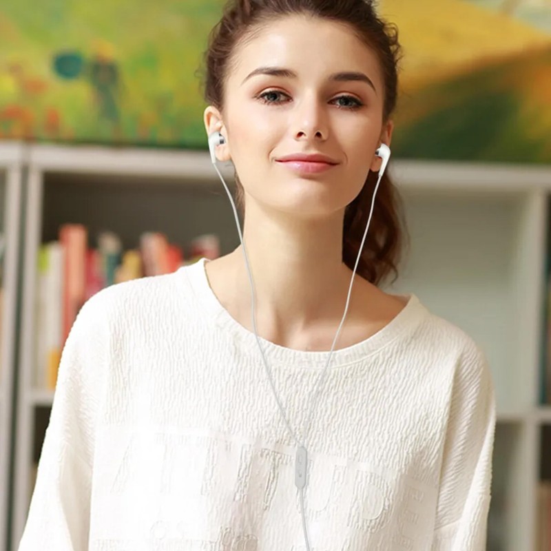 Generic Headphones USB C Type C Earphones Earbuds (3.5mm, White)