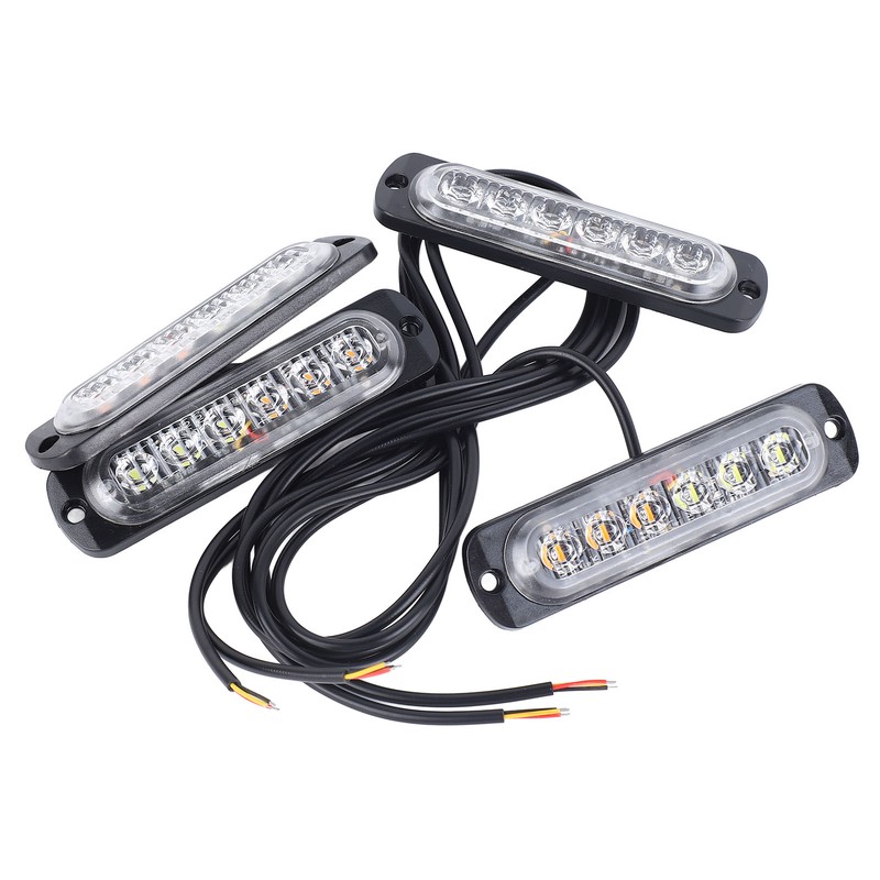 4pcs Side Marker Light Aluminum 12V to 24V 18 Lighting