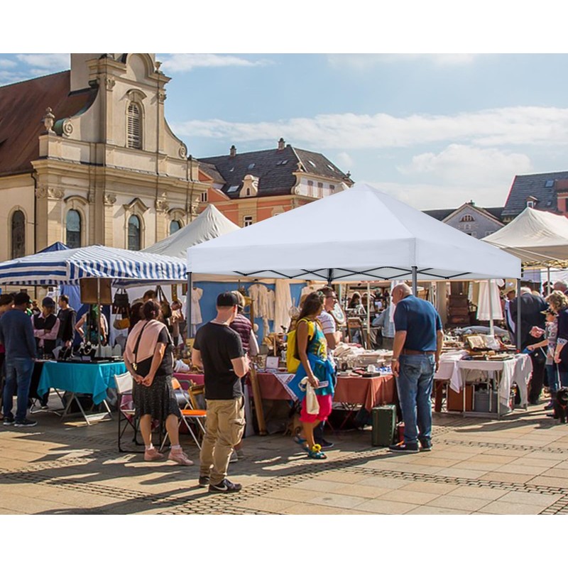 COOSHADE Durable Easy Pop Up Canopy Tent 10x10Ft, with 4