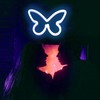 Neon Butterfly Light Pink Blue Neon Sign LED Neon Wall