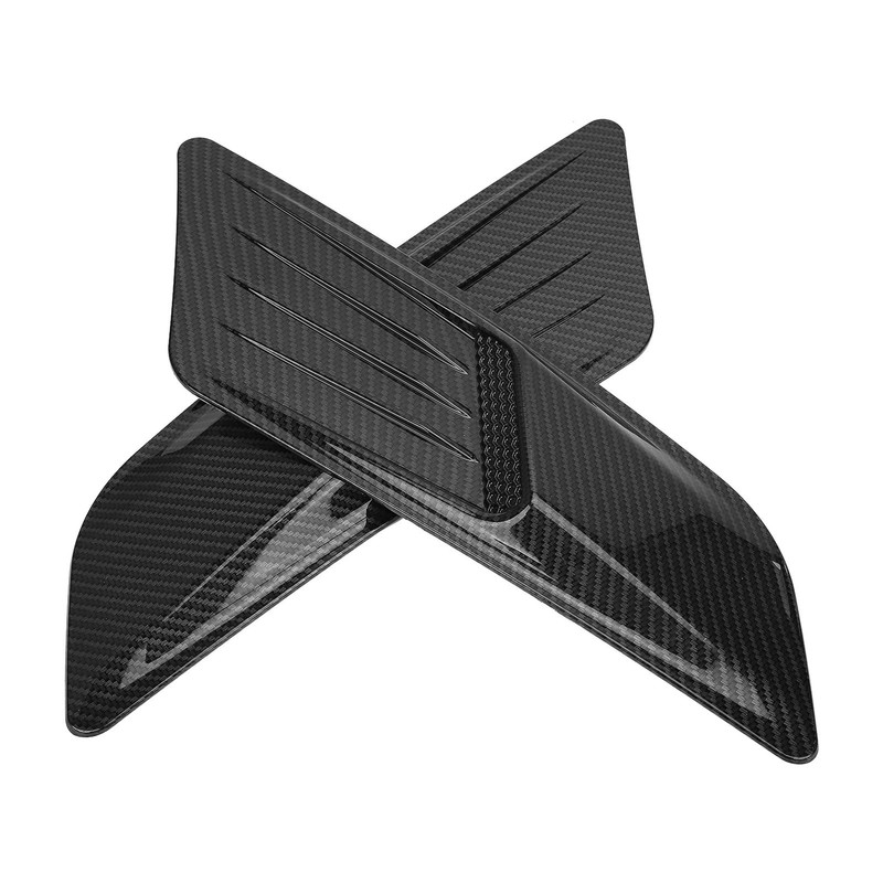 Pair Universal Front Hood Air Vent Molding Bonnet Cover Trim