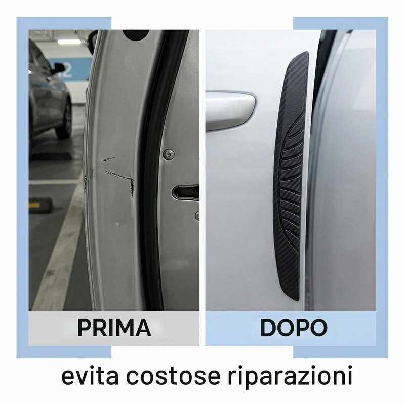 6 Pezzi Paracolpi Auto, Protezione Portiere, Proteggi Sportello, Bordo Protector