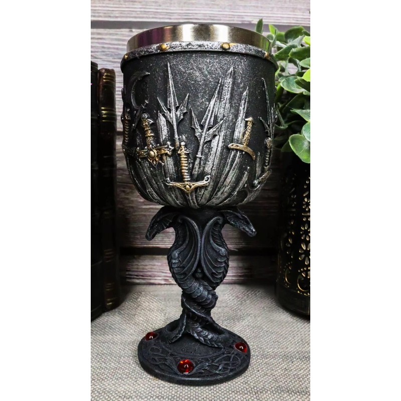 Valyrian Steel Swords And Armory With Entwined Double Dragons Wine