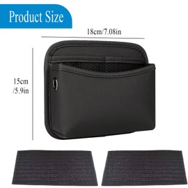 Aiailikill 1 Car Seat Organiser, Premium Waterproof PU Leather Car Storage with Multi-Pocket Design for Universal Car Seat Organisation