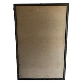 miSantuario Virgen De Guadalupe Imagen Con Flores Cuadro Rustico De Madera 36"x24" Nuevo