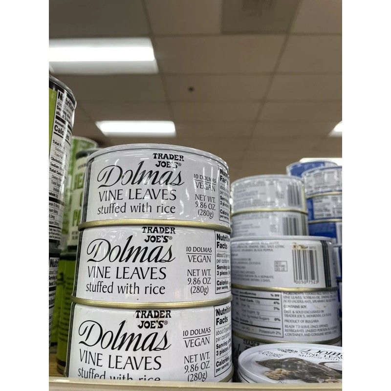 Trader Joe's 3 Cans of Trader Joe’s DOLMAS GRAPE VINE