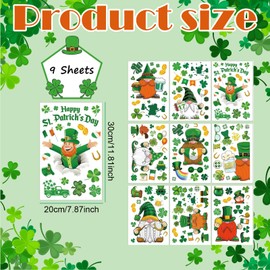 St. Patrick's Day Window Film & Easter Clings - Festive Window Decorations with Star San Design - Reusable Double-Sided Window Stickers for Indoor & Outdoor Display