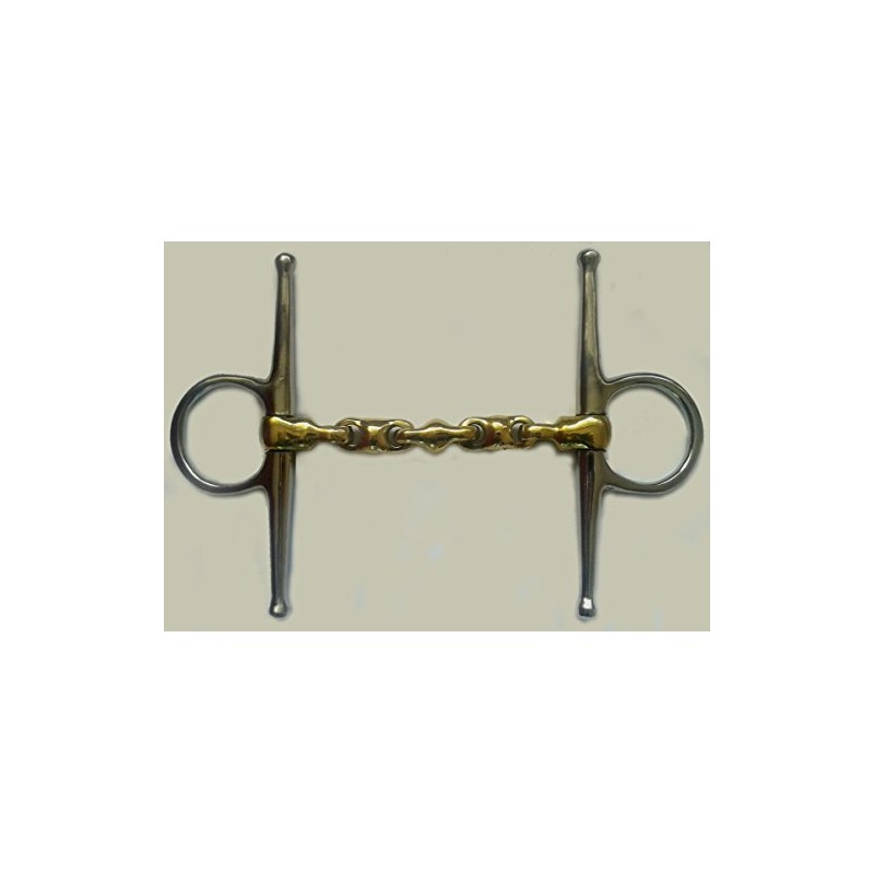 S-Products EQUESTRIAN WATERFORD FULL CHEEK HORSE BITS COPPER MIX LOZENGE