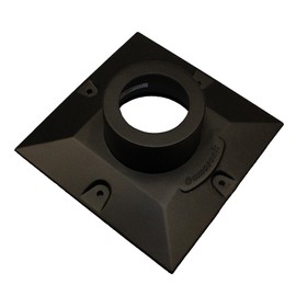 Gama Sonic Cast Aluminum Pier Base Mount for 3-inch Fitter Post Top Mounts, Black, PBM00