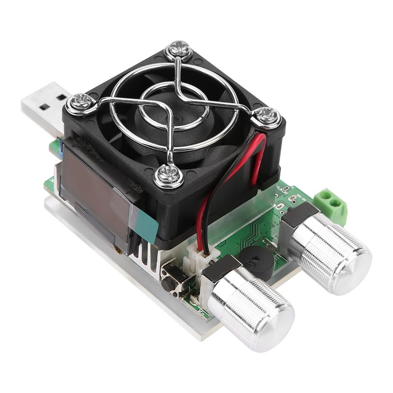 35W Adjustable USB Constant Current Electronic Load Battery Voltage Capacity