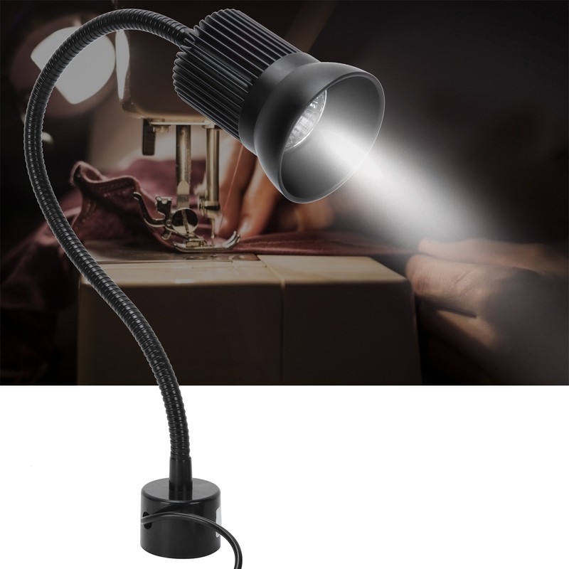 7W LED Work Light Magnetic Base Flexible Gooseneck Sewing Machine