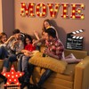Aurelema 7 Pcs Large Movie Light up Letters Sign LED