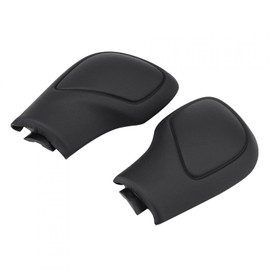 Gear Knob Head 2 Pieces Black Faux Leather Gear Knob Side Cover Fit for Passat CC Jetta Golf 6 GTI MK6