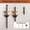 P-ALADIN Cowboy Hat Holder, Cowboy Hat Rack for Wall, 6-Piece
