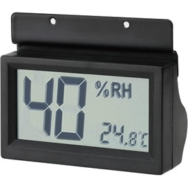 Toyo Living OP-AD-HD(B) Damp-proof Room Option, Digital Thermometer/Hygrometer, Black