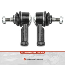 Frankberg 2x Tie Rod End Front Axle Left Right Compatible with Meriva X03 1.3L-1.8L 2003-2010 Replace# 1603240