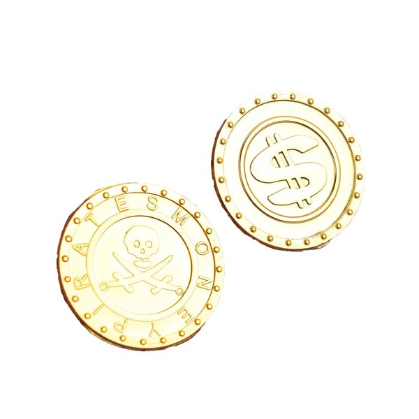 ieron Faux Gold Coins 100pcs Artificial Treasure Coins Money Props