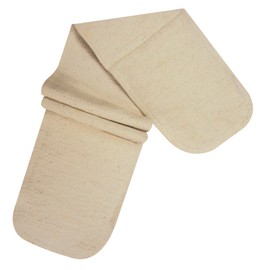 Professional Double Sided Oven Glove 100% Cotton Cooking Gloves Heavy Duty Mitts Resistant Cooking Gloves 86cm (33") (Beige)