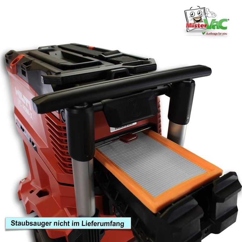 MisterVac Compatible with lamellar Filter Replacement Filter Hilti VC 40