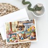 Caroline's Treasures DAC6912GCA7P Decorating Easter Tibetan Spaniel Greeting Cards Pack