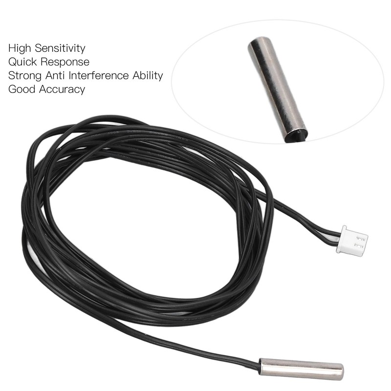 10Pcs Thermistor Sensor NTC Temp Probe 5x25mm Cylindrical Head 2