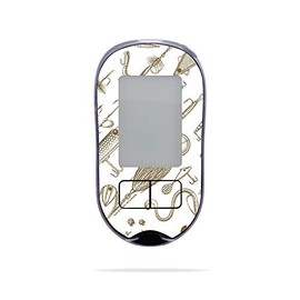 MightySkins Skin Compatible with Accu-Chek Aviva Plus - Retro Lures | Protective, Durable, and Unique Vinyl Decal wrap Cover | Easy to Apply, Remove, and Change Styles | Made in The USA
