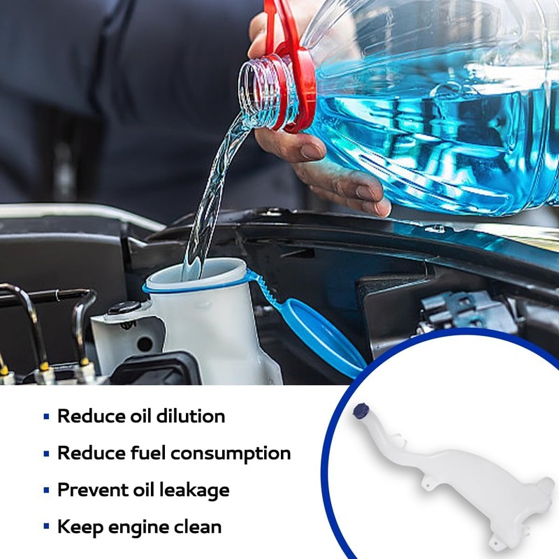 Front Washer Fluid Reservoir Compatible with 2008-2017Freightliner Cascadia